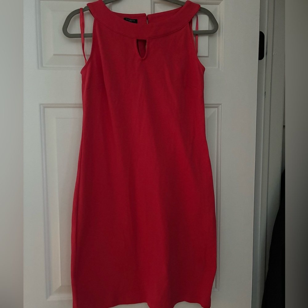 Talbots small petite coral sleeveless island dress
